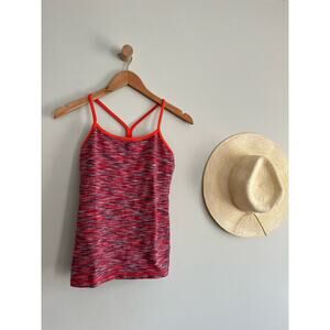 Lululemon | Power Y Tank | Heathered Coral and Blue | Sz 6